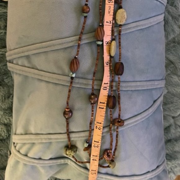 SILPADA 60” Necklace Howlite, Jasper, Copper N1569 - Picture 3 of 4